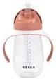 Cana cu pai din tritan Beaba Terracotta, 300 ml foto