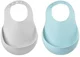 Набор силиконовых слюнявчиков Beaba Airy Green/Light Grey, 2 шт. foto