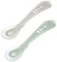 Set lingurite silicon Beaba Sage Green (8+ luni), 2 buc. foto