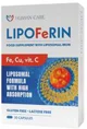Supliment alimentar Lipoferin Human Care (Fe lipozomal 14mg, Vit.C, B2, Cu), 30 capsule foto