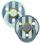 Set 2 suzete rotunde din latex BIBS Studio Colour Block - Nordic Mint Petrol Mix (6-18 luni) foto