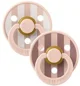 Set 2 suzete rotunde din latex BIBS Studio Colour Block - Blush Mix (6-18 luni) foto
