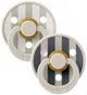 Set 2 suzete rotunde din latex BIBS Studio Colour Block - Sand Mix (6-18 luni) foto
