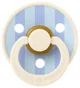 Suzeta rotunda din latex BIBS Studio Colour Block - Ivory/Dusty Blue (6-18 luni) foto
