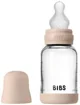 Biberon din sticla anticolici BIBS Blush cu tetina din silicon 0+ luni, 120 ml foto