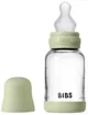 Biberon din sticla anticolici BIBS Sage cu tetina din silicon 0+ luni, 120 ml foto