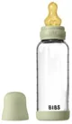Biberon din sticla anticolici BIBS Sage cu tetina din latex 3+ luni, 240 ml foto