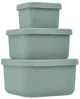 Набор силиконовых контейнеров KikkaBoo Platinum Snack Box Sage, 3 шт. foto