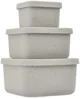 Set containere din silicon KikkaBoo Platinum Snack Box Sand, 3 buc. foto