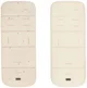 Saltea cu spuma de memorie pentru carucior KikkaBoo Secret Garden Beige foto