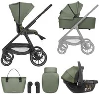 Carucior 3 in 1 KikkaBoo Modena Army Green foto