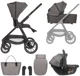 Carucior 3 in 1 KikkaBoo Modena Dark Grey foto
