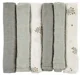 Set pelinci de muselina din bambus Jane Botanic, 35x35, 6 buc. foto