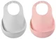 Набор силиконовых слюнявчиков Beaba Airy Old Pink/Light Grey, 2 шт. foto