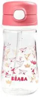 Cana cu pai Beaba Dark Pink, 350 ml foto