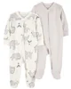 Carter's Set 2 pijamale Elephant Stripe foto