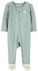Carter's Pijama Green Dot Foot Art foto