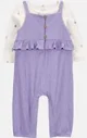 Carter's Set 2 piese Bluzita si salopeta Solid Purple foto