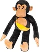 Jucarie de plus Stip Maimuta Neagra cu banana, 45 cm foto