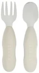Set lingurita si furculita din inox Beaba Velvet Grey foto