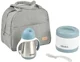 Set 4 piese pentru pranz termo de calatorie Beaba Blue foto