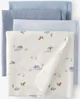 Carter's Набор 4 пеленки Blue Stripe Farm Print foto