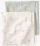 Carter's Set 2 paturele din muselina Lion Green Swaddle foto