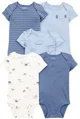Carter's Set 5 piese body Blue Stripe Print foto