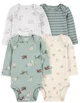 Carter's Set 4 piese Body Green Pups foto