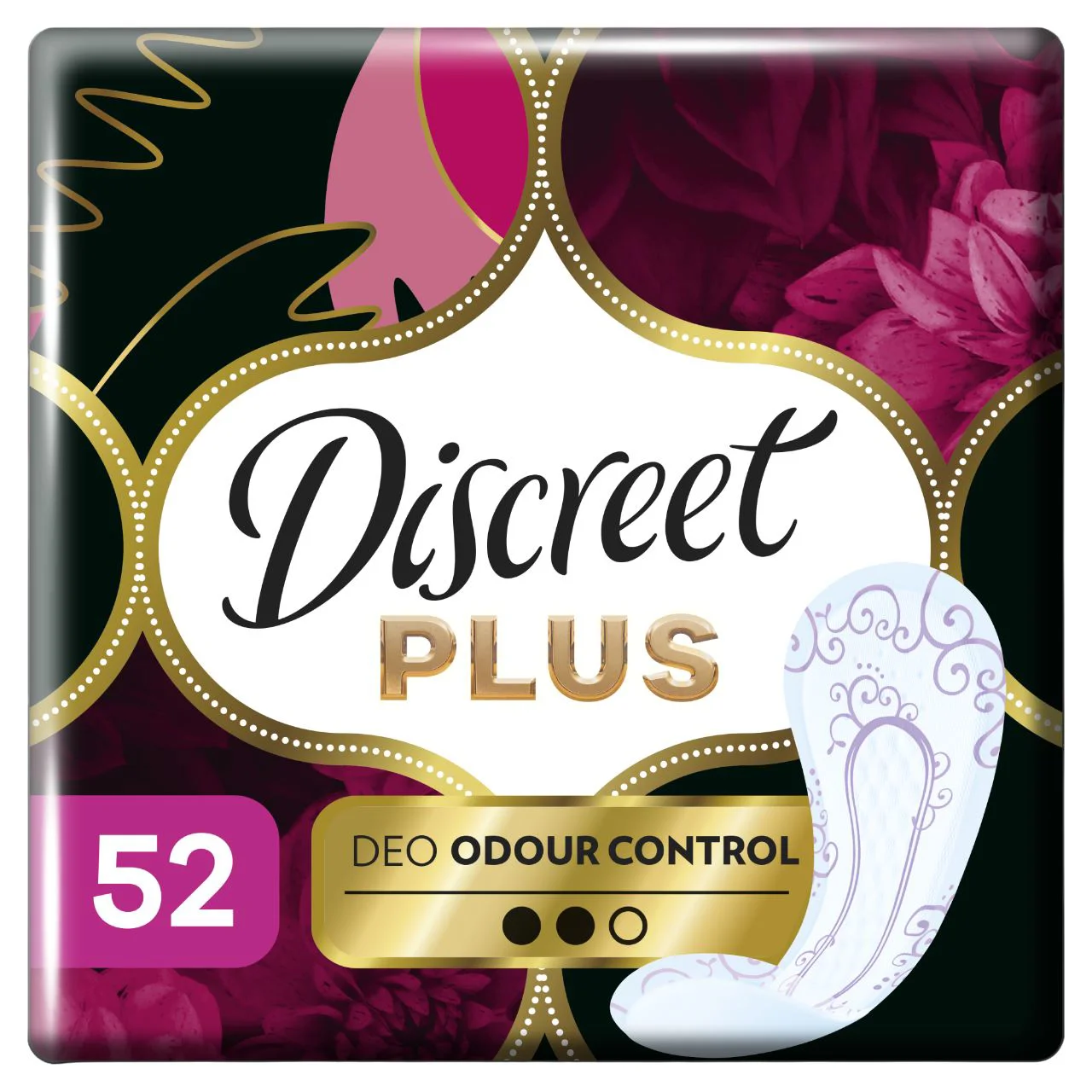 image for Absorbante zilnice Discreet Odor Control Plus, 52 buc. foto