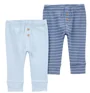 Carter's Set 2 piese Pantaloni Shades of Blue foto