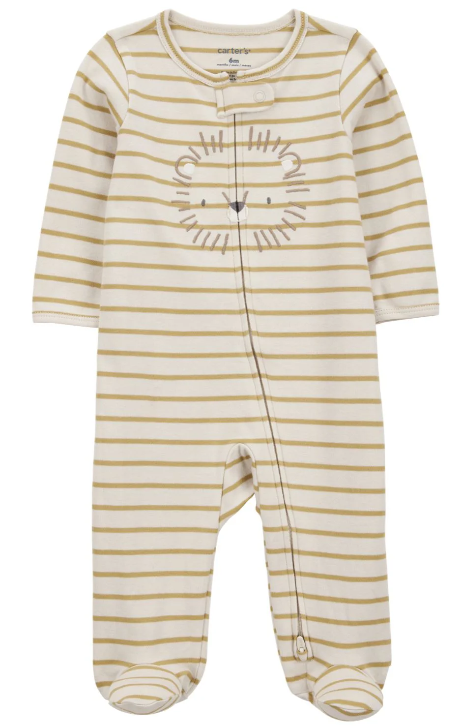 image for Carter's Pijama Striped Lion Art foto