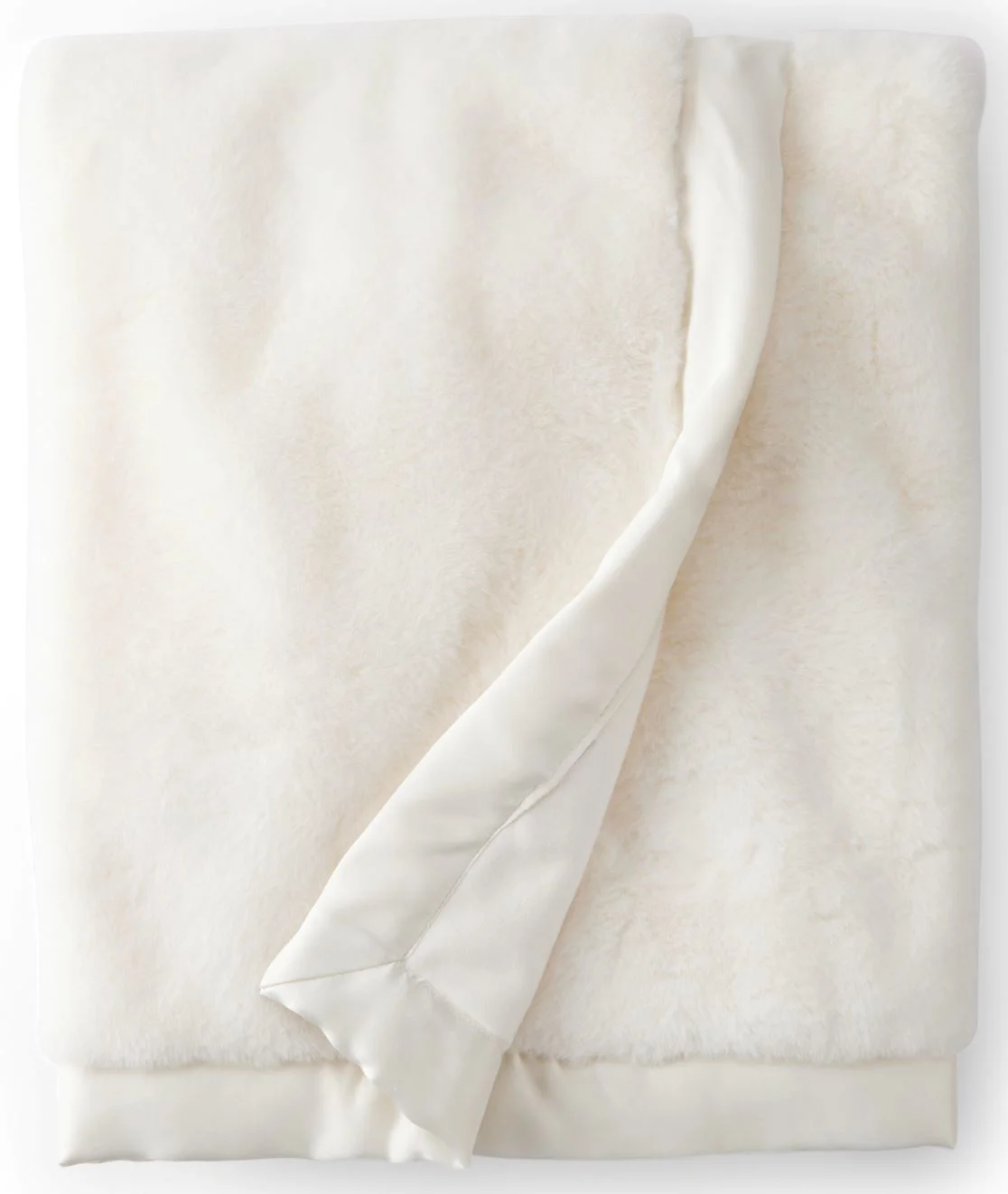 Carter's Paturica de plus White Faux Fur foto