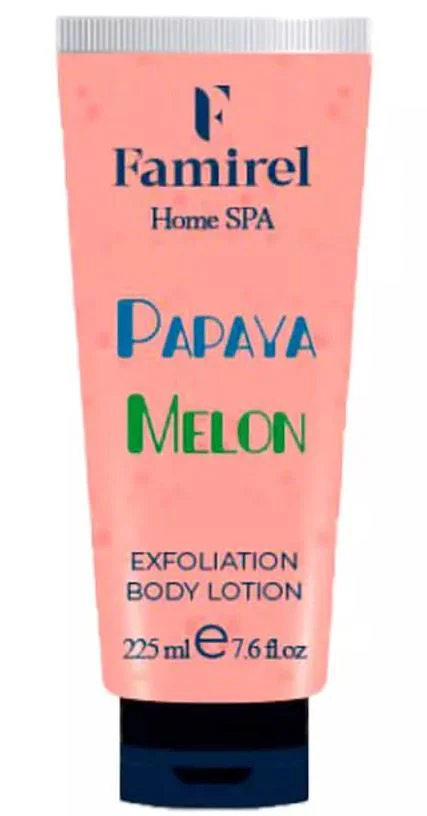 Lotiune-peeling pentru corp Famirel Melon & Papaya, 225 ml foto