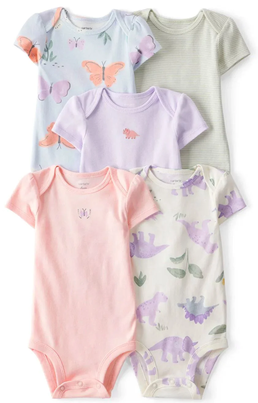 image for Carter's Set 5 piese body Summer Dino Butterfly foto