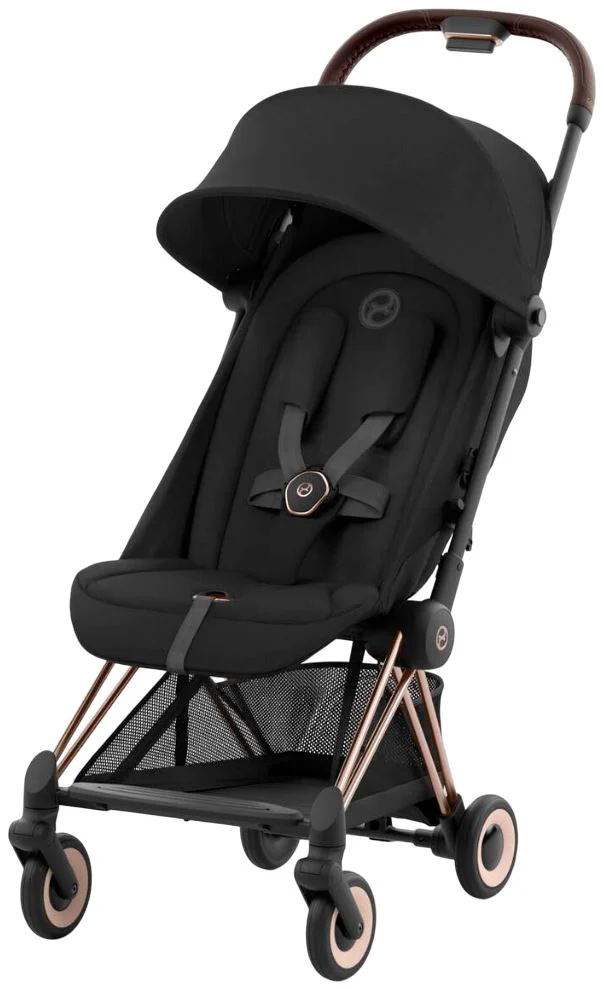 Carucior Cybex Coya Rosegold Sepia Black foto