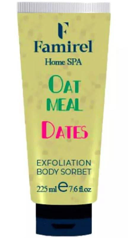 image for Sorbet exfoliant pentru corp Famirel Oatmeal & Dates, 225 ml foto