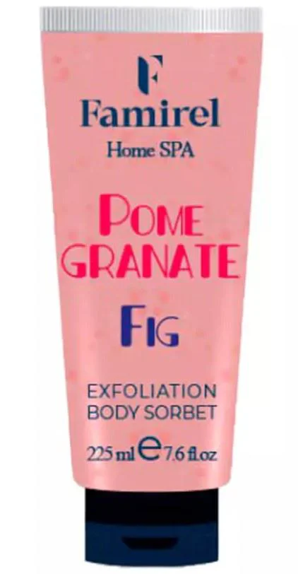 image for Sorbet exfoliant pentru corp Famirel Fig & Pomegranate, 225 ml foto