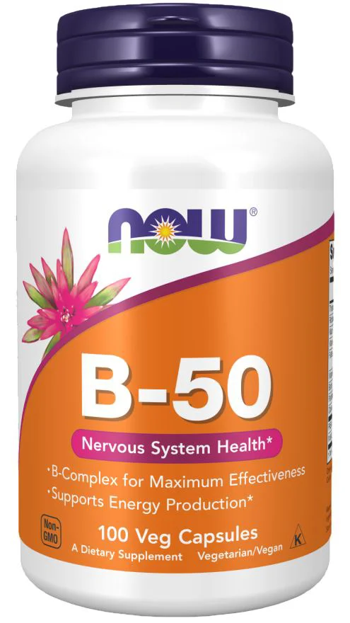 image for Supliment alimentar Now Foods B-50, 100 veg. capsule foto