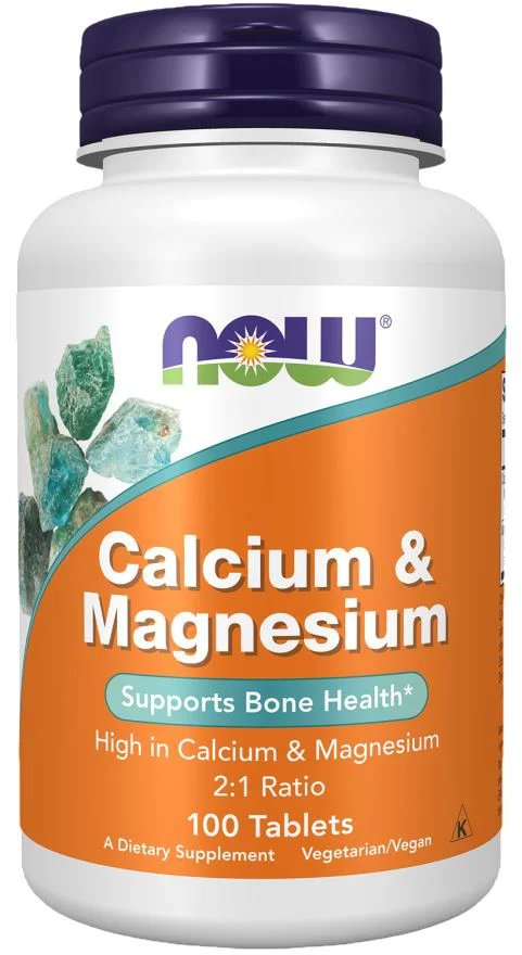 image for Supliment alimentar Now Foods Calcium & Magnesium, 100 comprimate foto