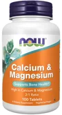 Supliment alimentar Now Foods Calcium & Magnesium, 100 comprimate foto
