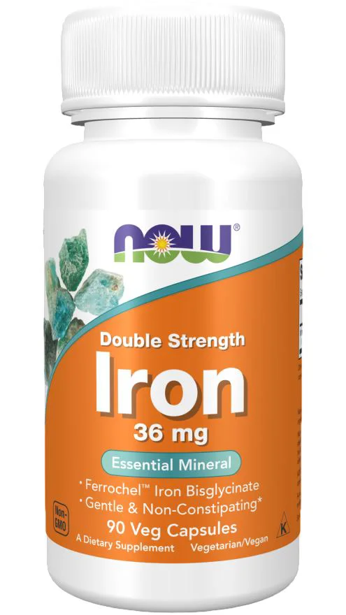 image for Supliment alimentar Now Foods Iron 36 mg, 90 veg. capsule foto