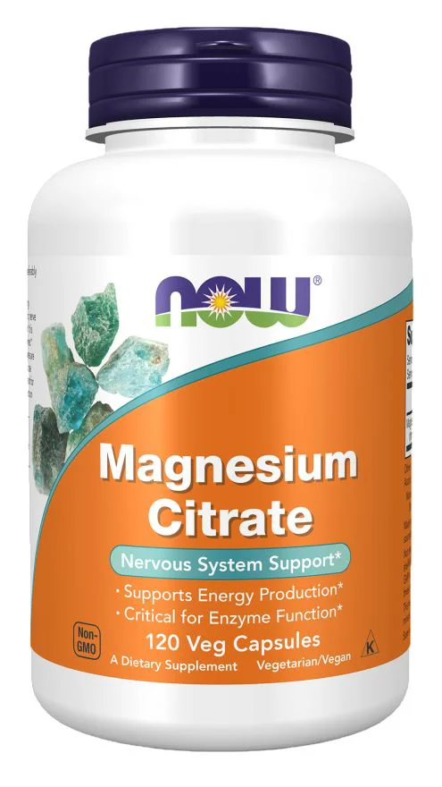image for Supliment alimentar Now Foods Magnesium Citrate, 120 veg. capsule foto