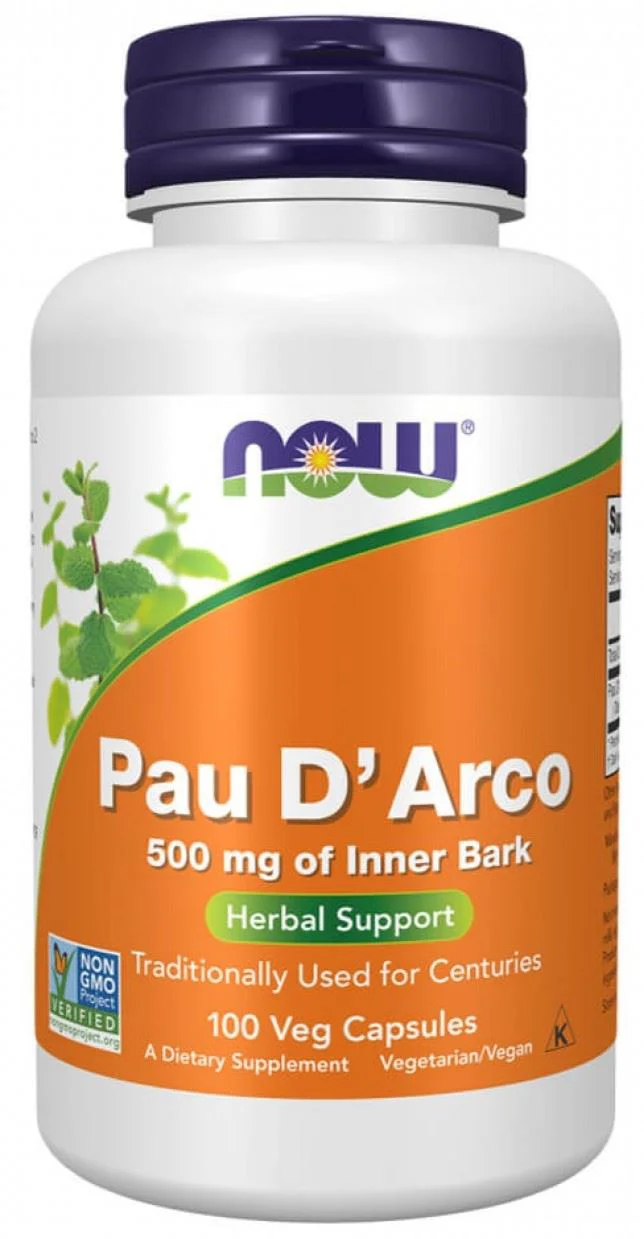 image for Supliment alimentar Now Foods Pau D'arco 500 mg, 100 veg. capsule foto