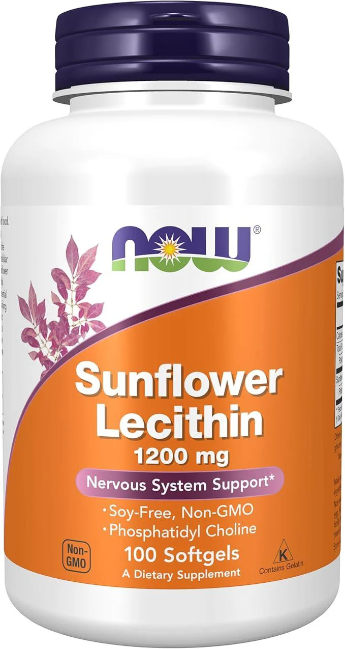 image for Now Foods Sunflower Lecithin 1200 mg, 100 capsule foto