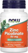 Supliment alimentar Now Foods Zinc Picolinate 50 mg, 60 veg. capsule foto