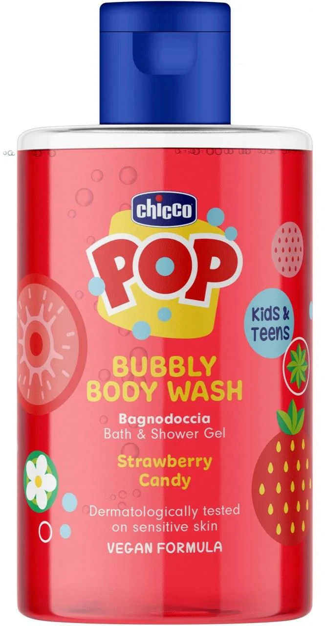 image for Gel de dus si spuma de baie Chicco POP cu capusuna, 300 ml foto