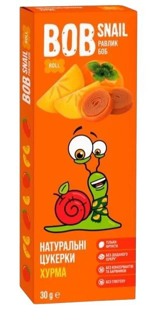 image for Натуральные конфеты Bob Snail из хурмы, 30 г foto