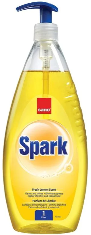 image for Detergent de vase Sano Spark Lemon, 1000 ml foto