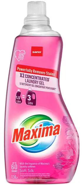 image for Detergent lichid concentrat dublu Sano Maxima Soft Silk, 1500 ml foto